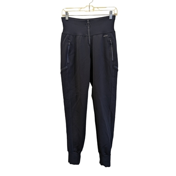 Sweaty Betty Flex Cuffed Front Zip Joggers Sweatpants Black Size XS - Picture 4 of 12